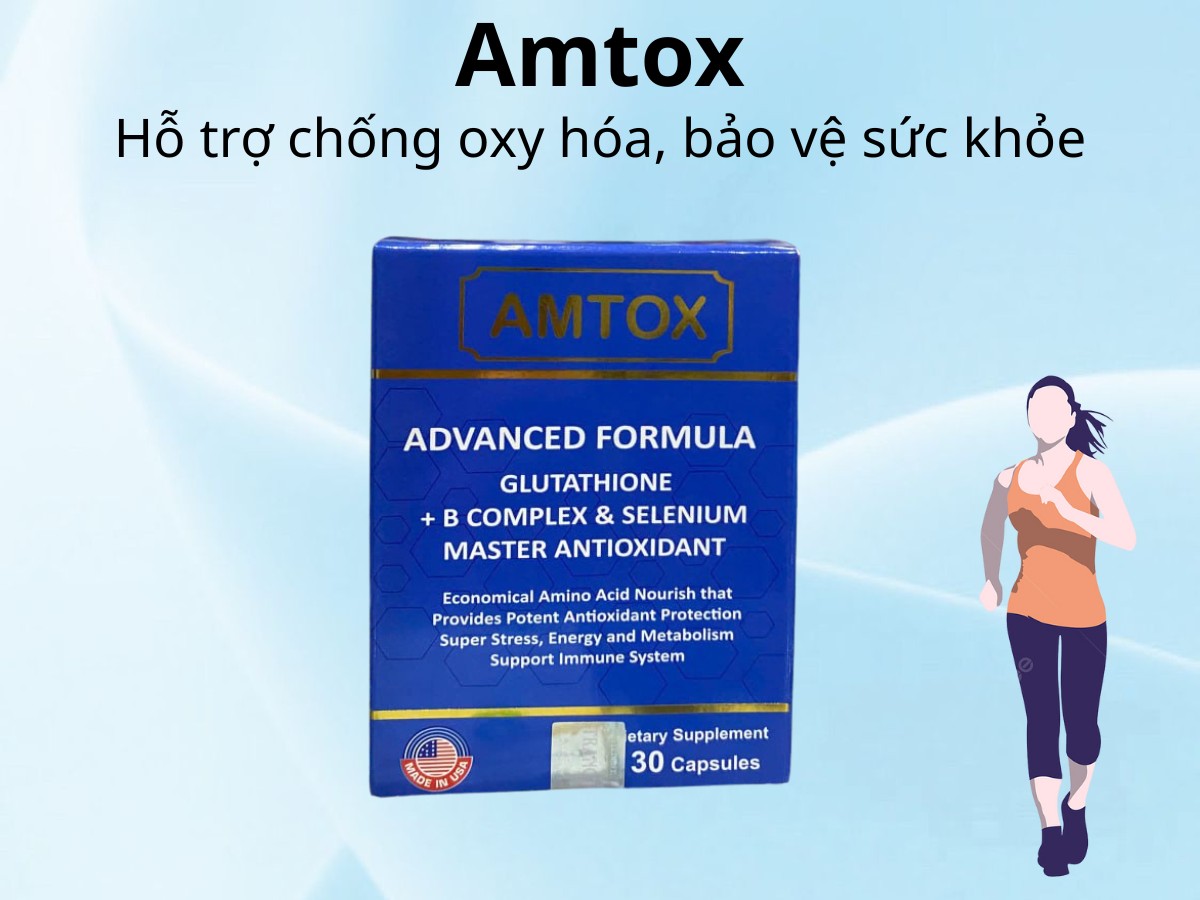 Amtox hỗ trợ chống oxy hóa, bảo vệ sức khỏe