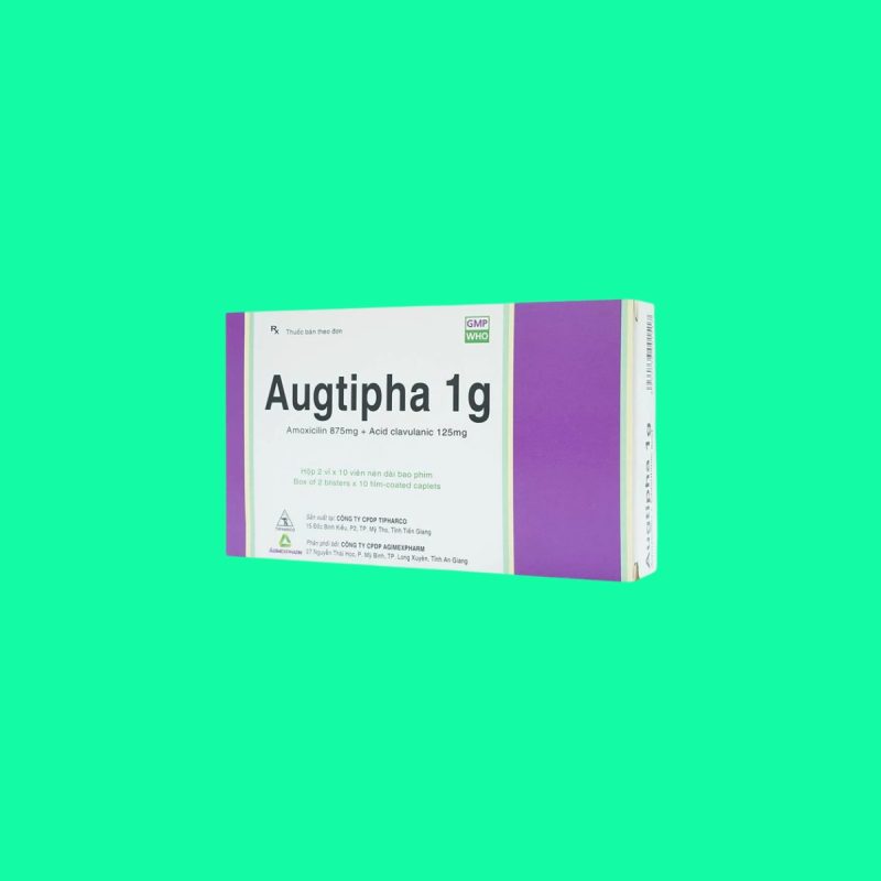 Thuốc Augtipha 1g điều trị ngắn hạn các tình trạng nhiễm khuẩn