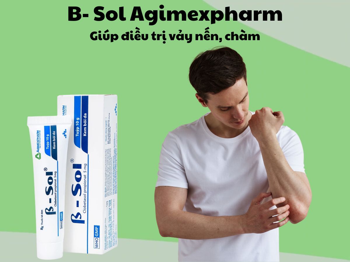 Thuốc B- Sol Agimexpharm có tác dụng điều trị hàm dai dẳng, lichen phẳng