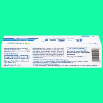 Thuốc B- Sol Agimexpharm có tác dụng điều trị hàm dai dẳng, lichen phẳng