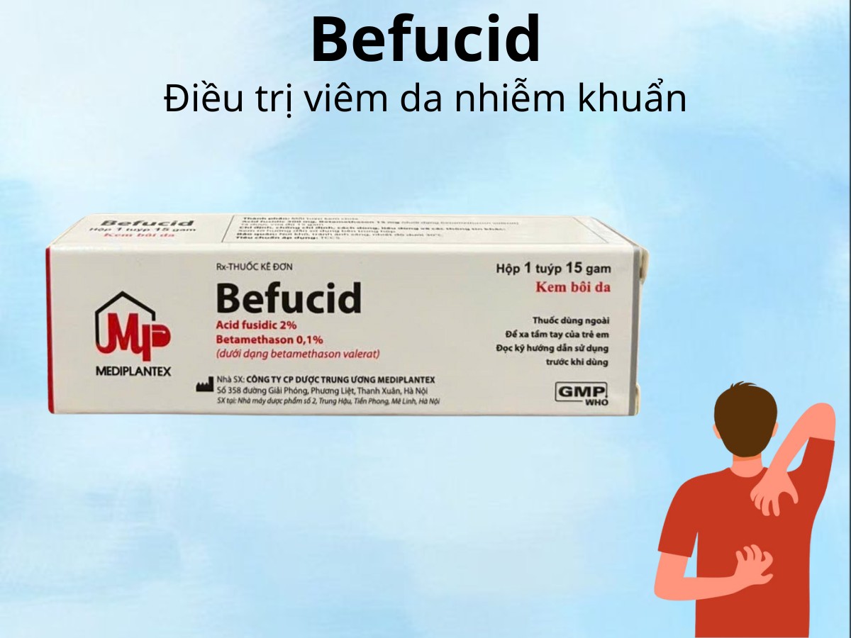 Befucid điều trị viêm da nhiễm khuẩn