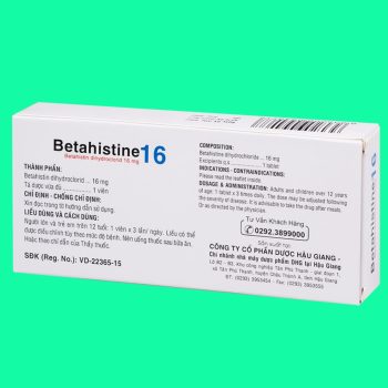 Betahistine 16 DHG