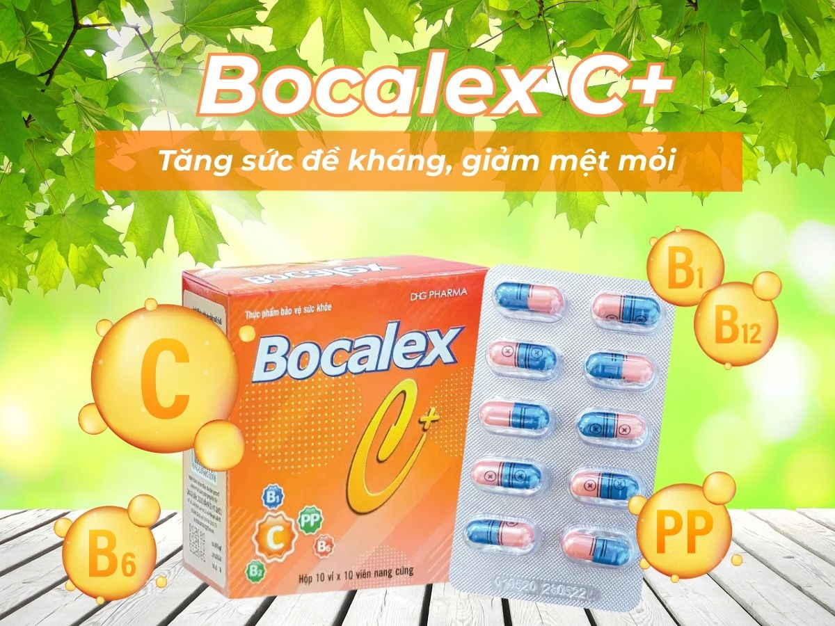 Bocalex Dược Hậu Giang tăng sức đề kháng, giảm mệt mỏi
