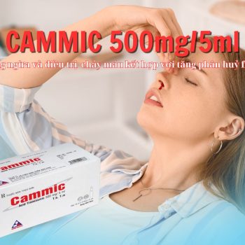 Cammic 500mg/5ml giúp kiểm soát và phòng ngừa chảy máu, ngăn tiêu sợi huyết