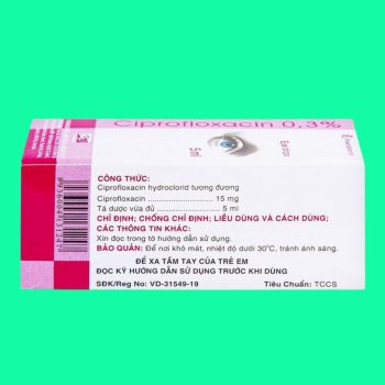 Ciprofloxacin 0.3% Dược 3-2