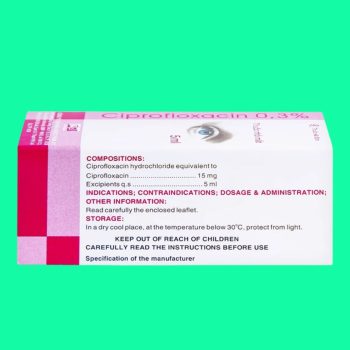 Ciprofloxacin 0.3% Dược 3-2