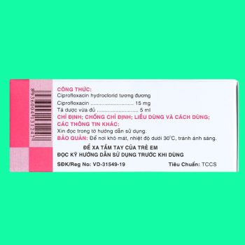 Ciprofloxacin 0.3% Dược 3-2