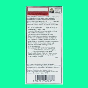 Coaprovel 150mg/12.5mg