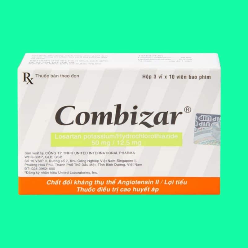 Thuốc Combizar 50/12,5 điều trị tình trạng huyết áp cao cho người lớn