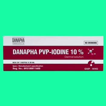 Dung dịch Danapha PVP - IODINE 10% có tác dụng sát trùng các vết thương hở