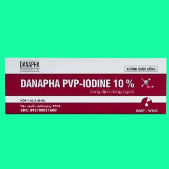 Dung dịch Danapha PVP - IODINE 10% có tác dụng sát trùng các vết thương hở