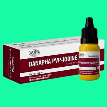 Dung dịch Danapha PVP - IODINE 10% có tác dụng sát trùng các vết thương hở