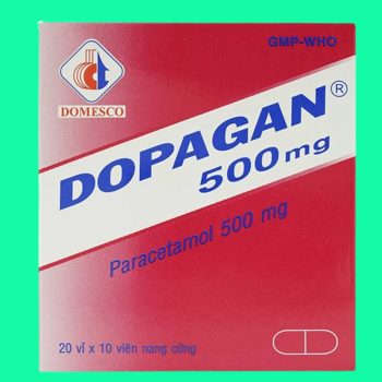 Thuốc Dopagan 500mg Domesco có tác dụng giúp điều trị đau và sốt mức độ nhẹ đến vừa