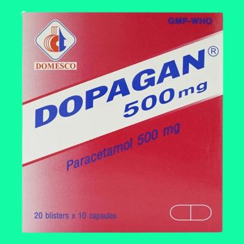 Thuốc Dopagan 500mg Domesco có tác dụng giúp điều trị đau và sốt mức độ nhẹ đến vừa