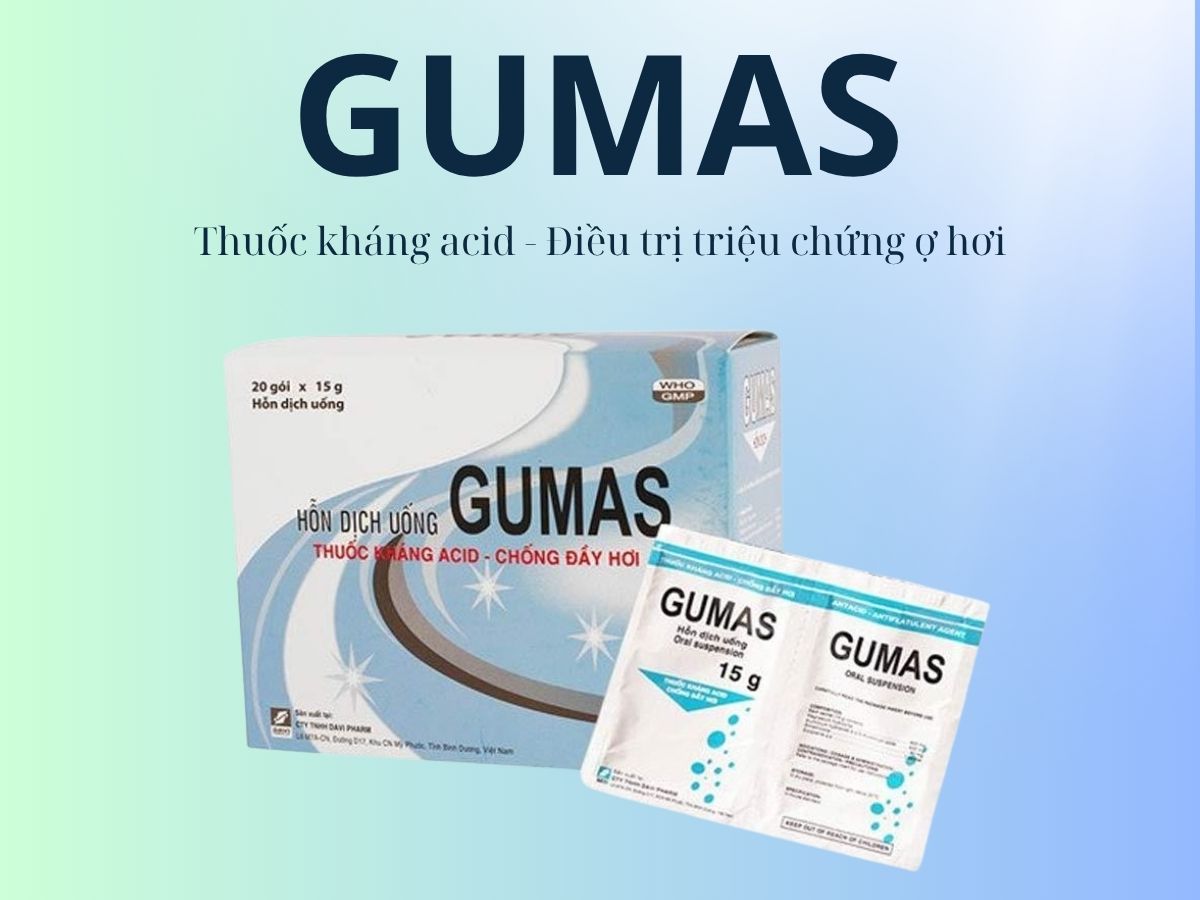 Thuốc Gumas hỗ trợ điều trị viêm loét dạ dày, viêm thực quản