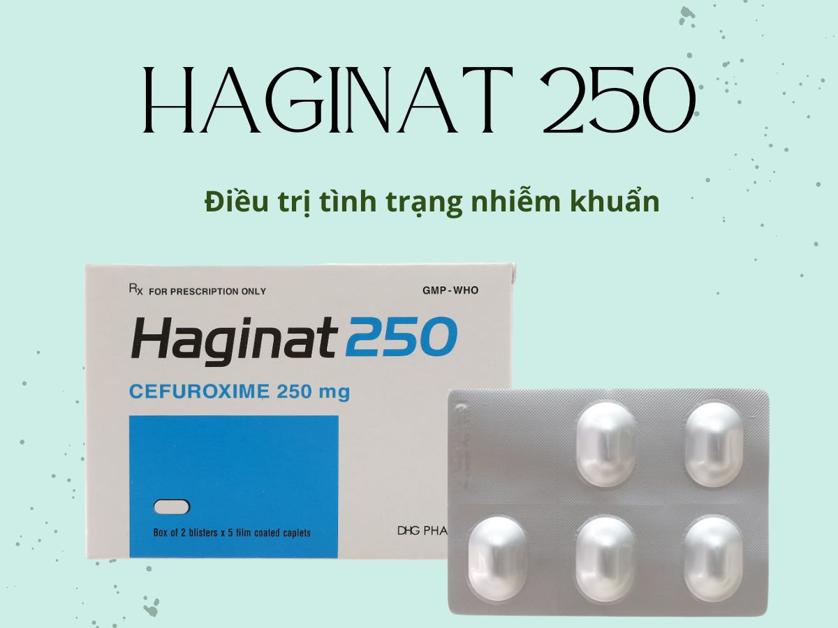 Haginat 250 13 Thuốc Haginat 250 điều trị nhiễm khuẩn