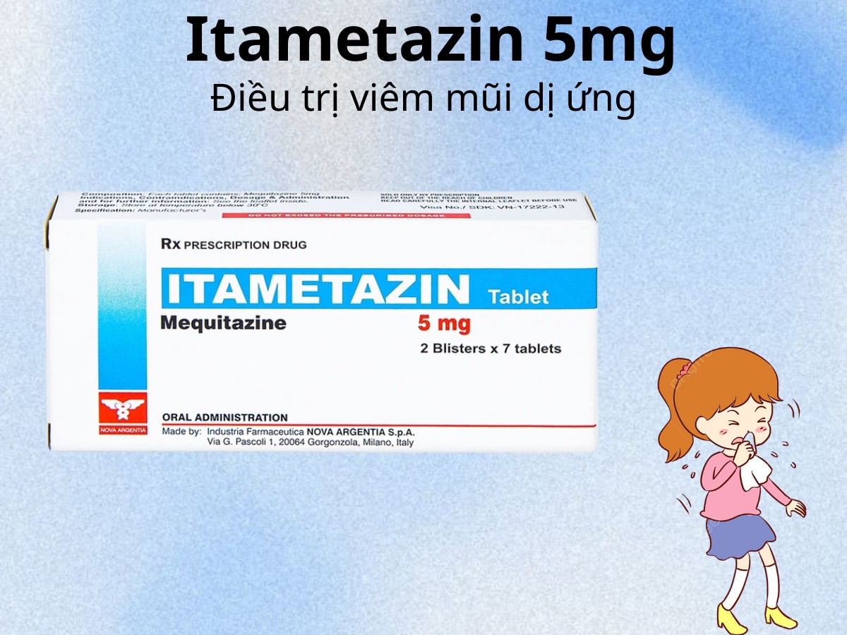 Itametazin 5mg điều trị viêm mũi dị ứng