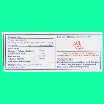 Thuốc Kavasdin 10 Khapharco có tác dụng điều trị tăng huyết áp