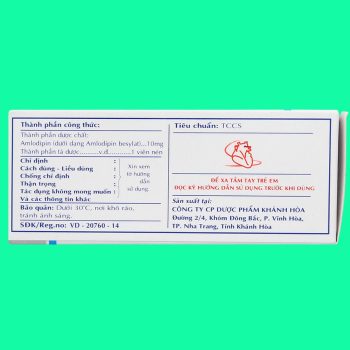 Thuốc Kavasdin 10 Khapharco có tác dụng điều trị tăng huyết áp