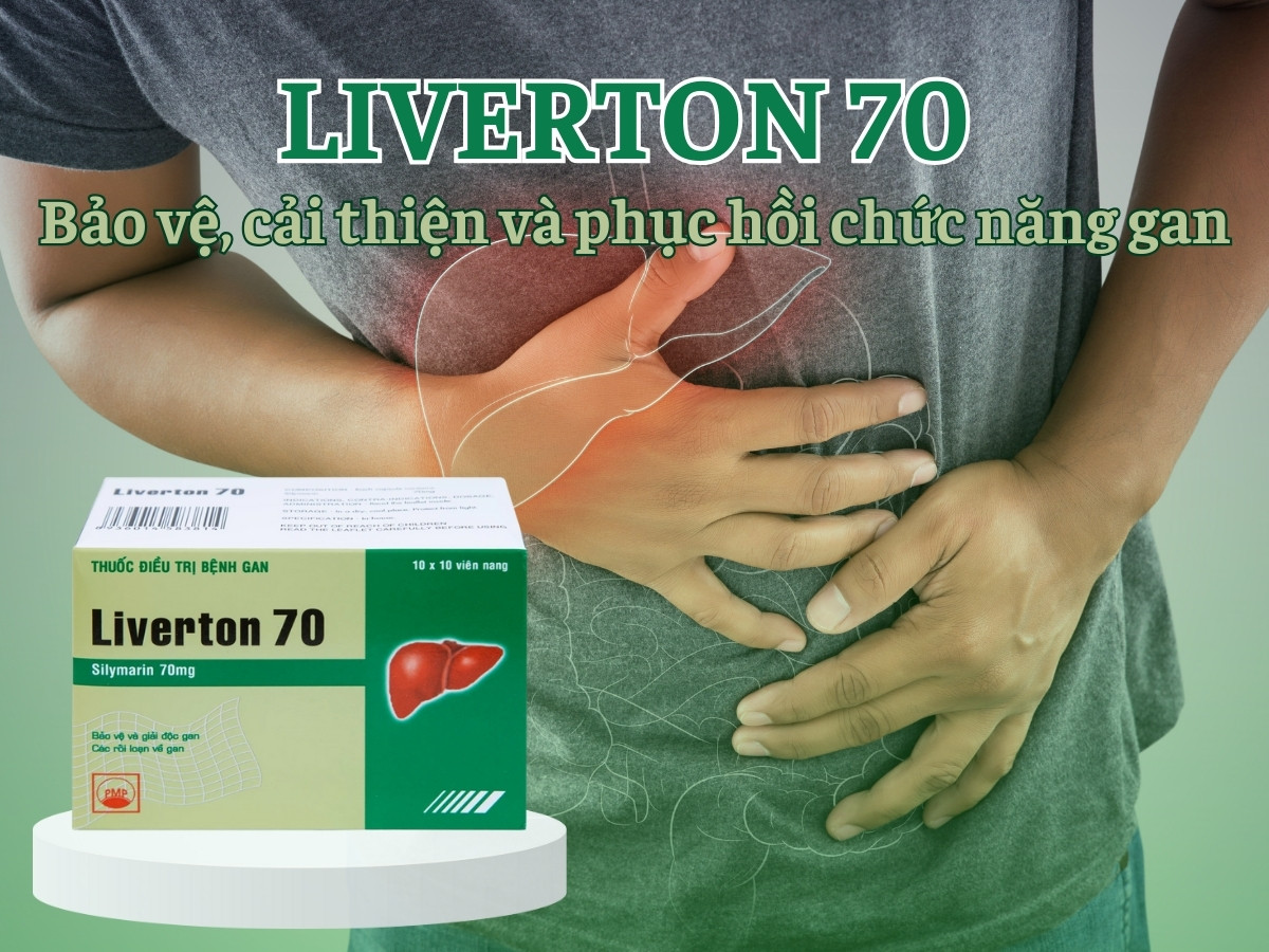 Thuốc Liverton 70mg điều trị viêm gan, xơ gan