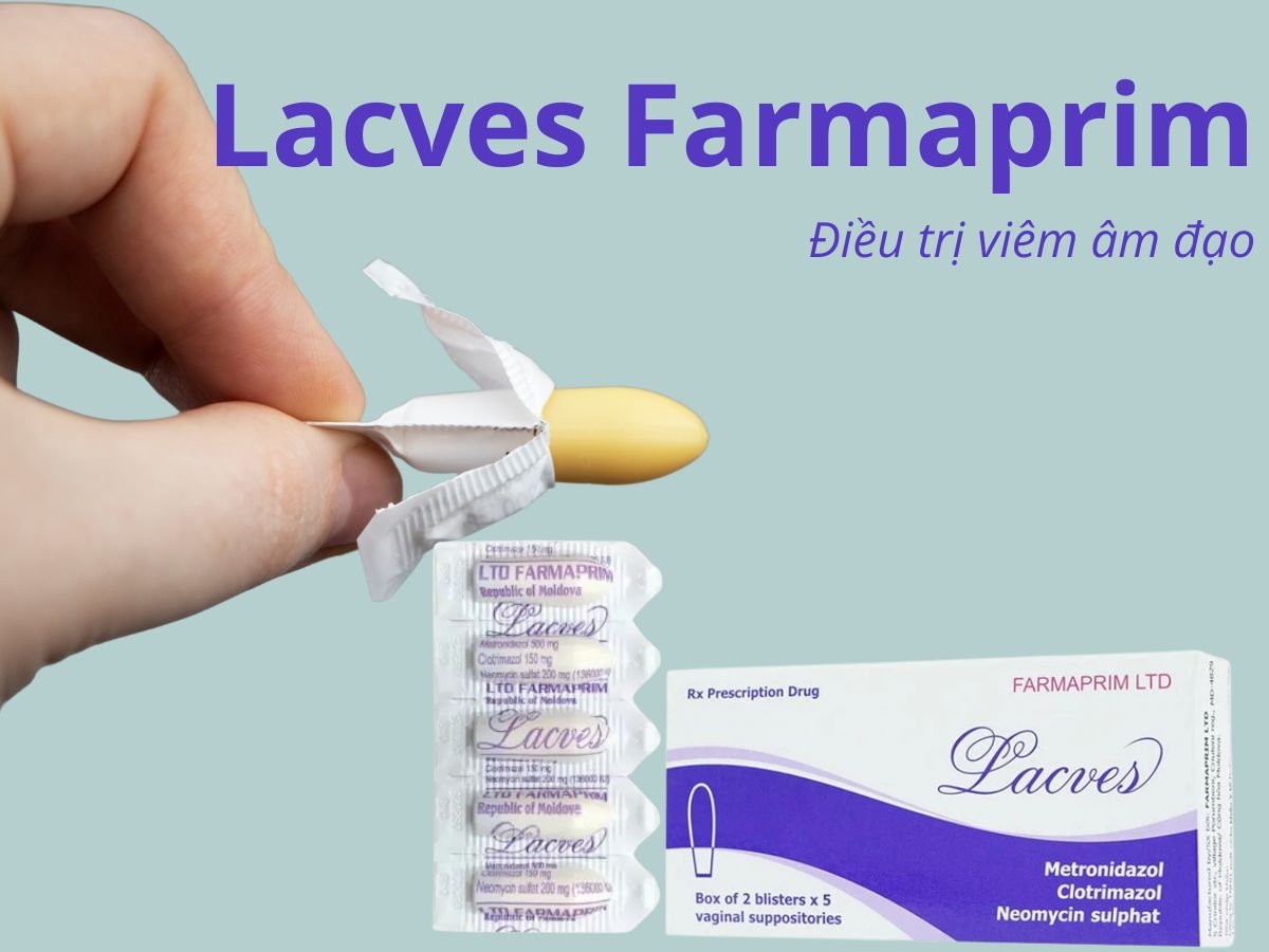 Viên đặt âm đạo Lacves Farmaprim 16 Lacves Farmaprim