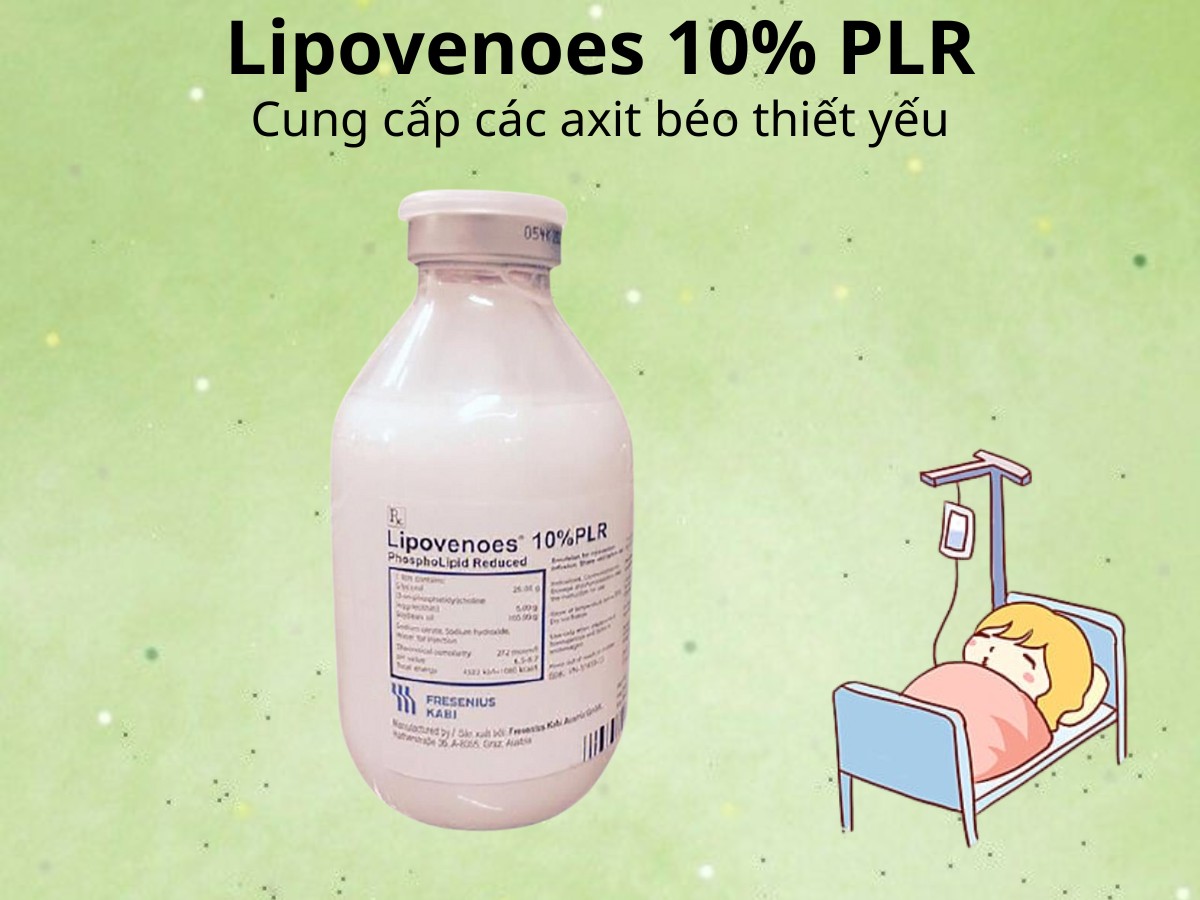 Lipovenoes 10% PLR cung cấp các axit béo thiết yếu