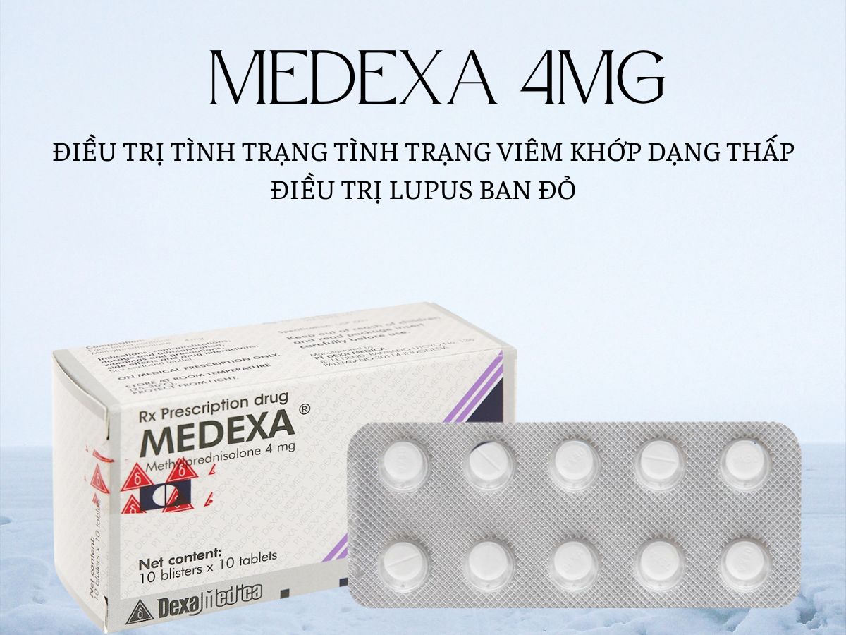Thuốc Medexa 4 điều trị viêm khớp dạng thấp, hen phế quản