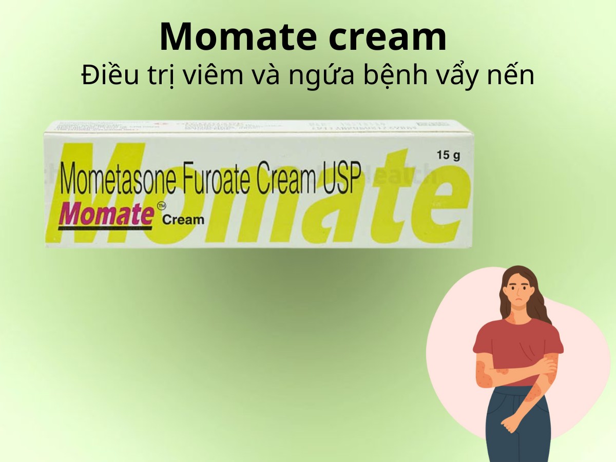 Momate cream 9 Momate cream điều trị viêm và ngứa bệnh vẩy nến