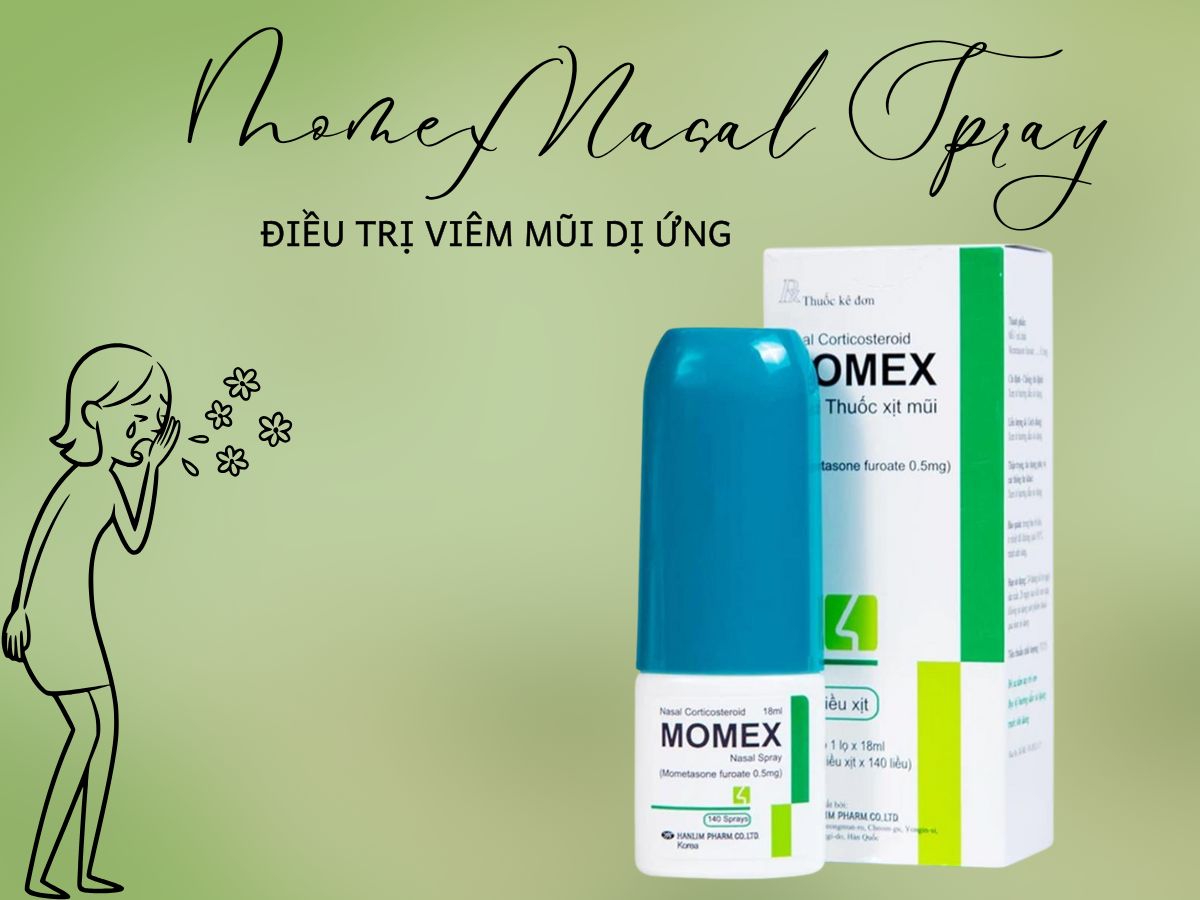 Thuốc Momex Nasal Spray điều trị viêm mũi dị ứng quanh năm