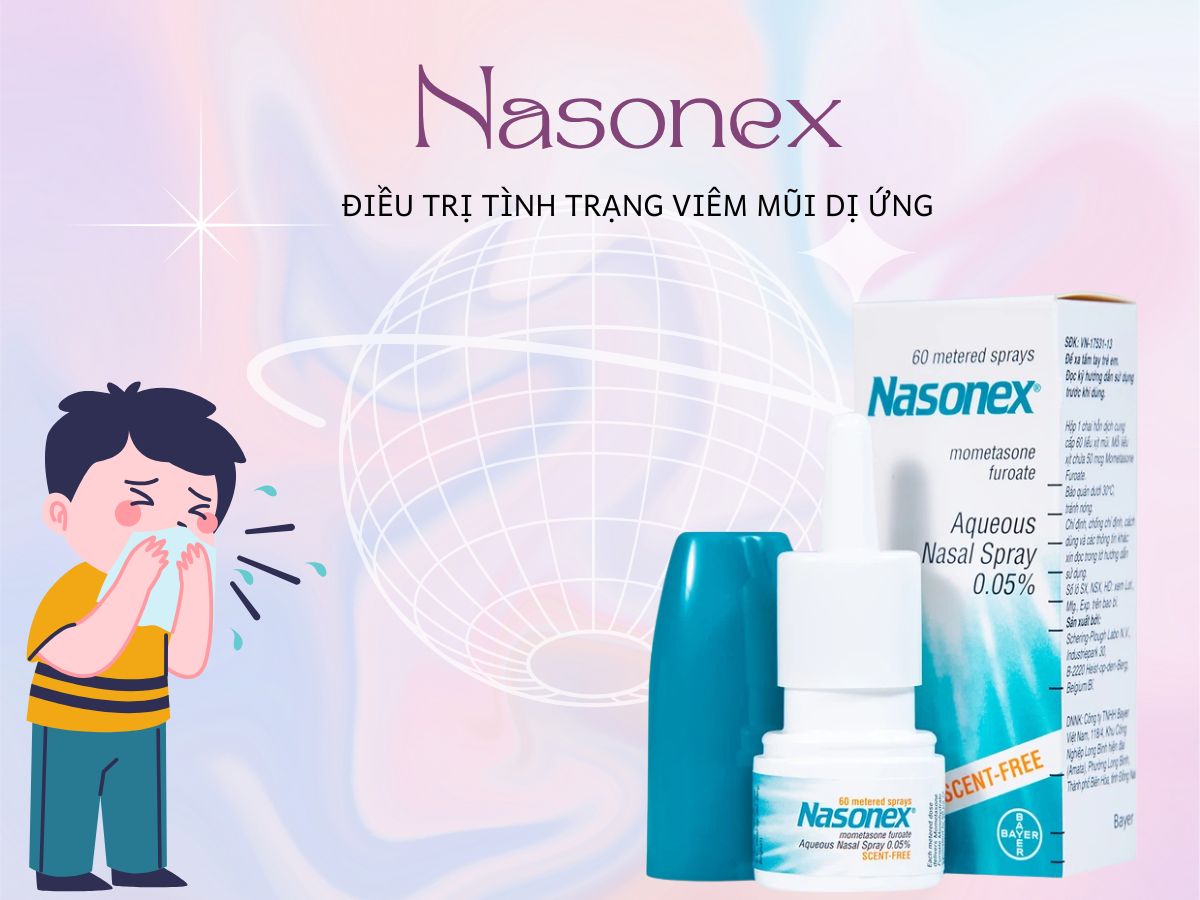 Thuốc Nasonex điều trị tình trạng viêm mũi dị ứng theo mùa và quanh năm