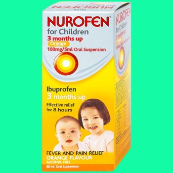 Thuốc Nurofen For Children có tác dụng hạ sốt và giảm đau nhẹ đến vừa