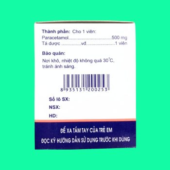 Paracetamol 500mg Thephaco