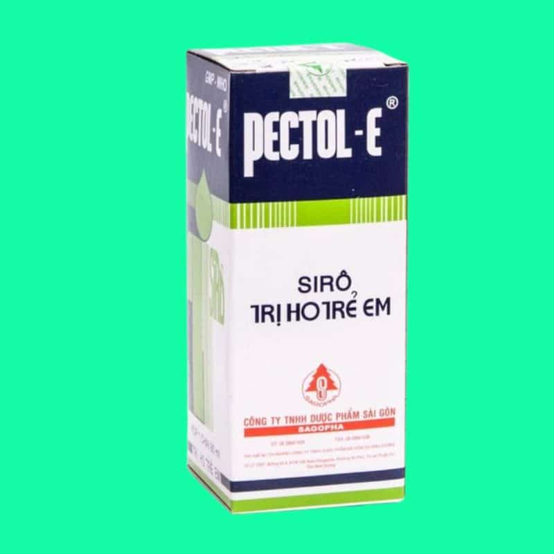 Siro ho Pectol-E điều trị tình trạng viêm phế quản, ho, cảm, sổ mũi