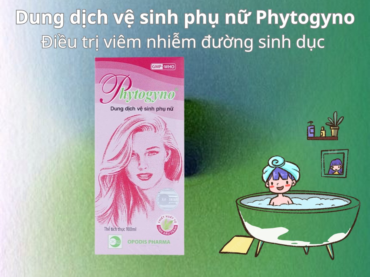 Dung dịch vệ sinh phụ nữ Phytogyno 9 Dung dịch vệ sinh phụ nữ Phytogyno điều trị viêm nhiễm đường sinh dục