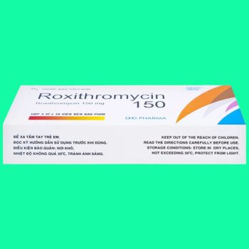 Thuốc Roxithromycin 150 DHG có tác dụng điều trị các nhiễm khuẩn nhạy cảm với thuốc