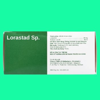 Siro Lorastad Sp. Stella 10% có tác dụng giảm các triệu chứng dị ứng