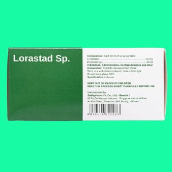 Siro Lorastad Sp. Stella 10% có tác dụng giảm các triệu chứng dị ứng
