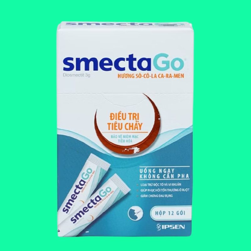 Thuốc SmectaGo gói 3g có tác dụng điều trị tiêu chảy cấp ngắn hạn
