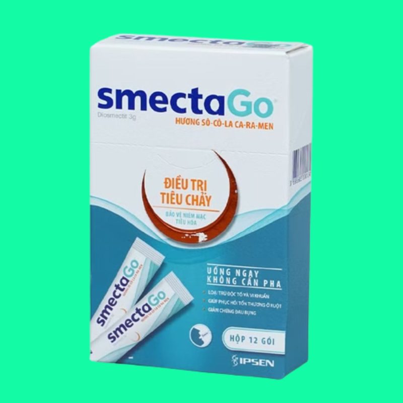 Thuốc SmectaGo gói 3g có tác dụng điều trị tiêu chảy cấp ngắn hạn