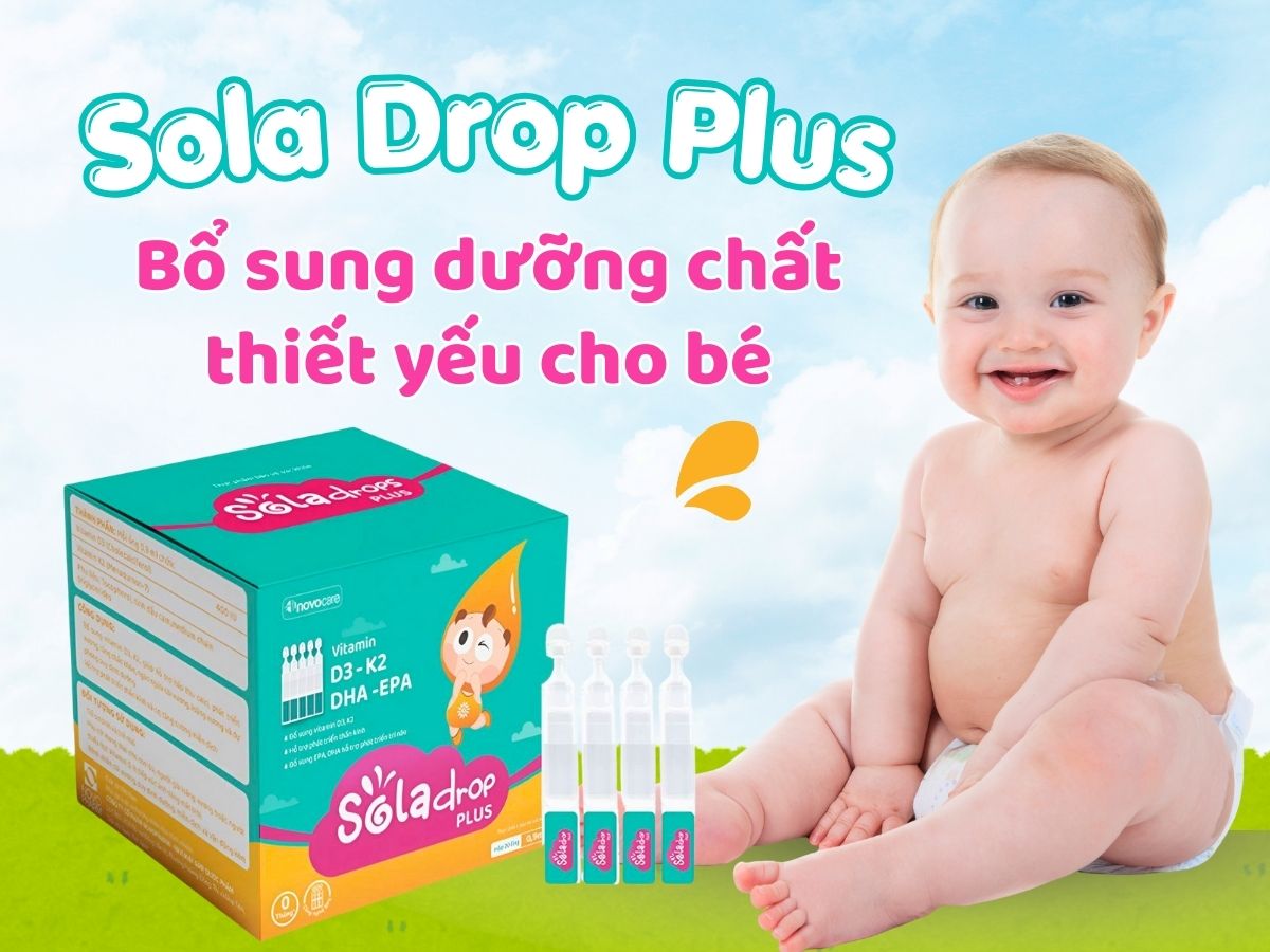 Sola Drops Plus bổ sung dưỡng chất thiết yếu