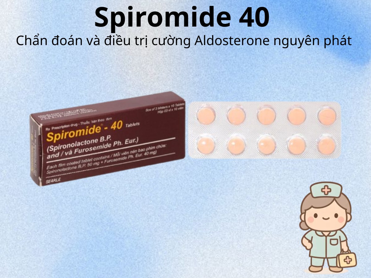 Spiromide 40 chẩn đoán và điều trị cường Aldosterone nguyên phát