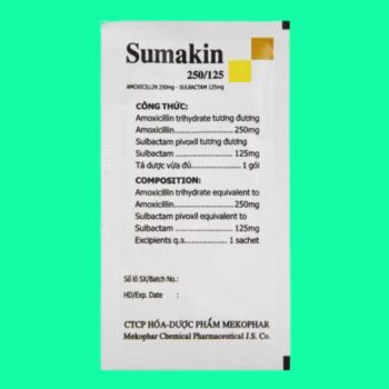 Thuốc Sumakin 250/125 có tác dụng điều trị các nhiễm khuẩn nhạy cảm với thuốc
