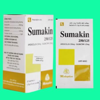 Thuốc Sumakin 250/125 có tác dụng điều trị các nhiễm khuẩn nhạy cảm với thuốc