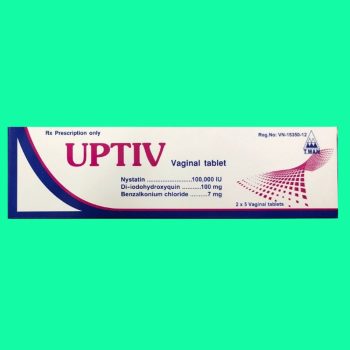 Viên đặt âm đạo Uptiv có tác dụng điều trị viêm âm đạo, nấm Candida