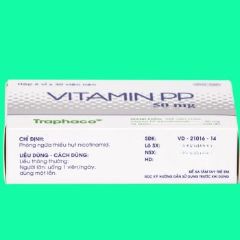 Thuốc Vitamin PP 50mg Traphaco có tác dụng phòng ngừa tình trạng thiếu hụt nicotinamid