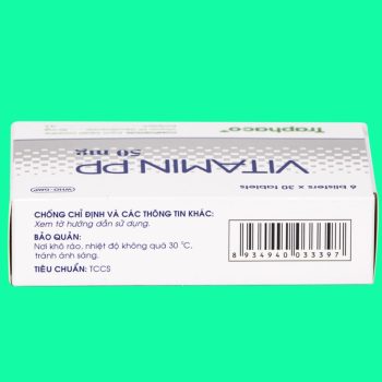 Thuốc Vitamin PP 50mg Traphaco có tác dụng phòng ngừa tình trạng thiếu hụt nicotinamid