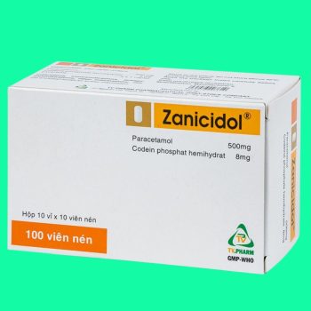 Thuốc Zanicidol 500mg/8mg có tác dụng giúp điều trị các cơn đau vừa và hạ sốt