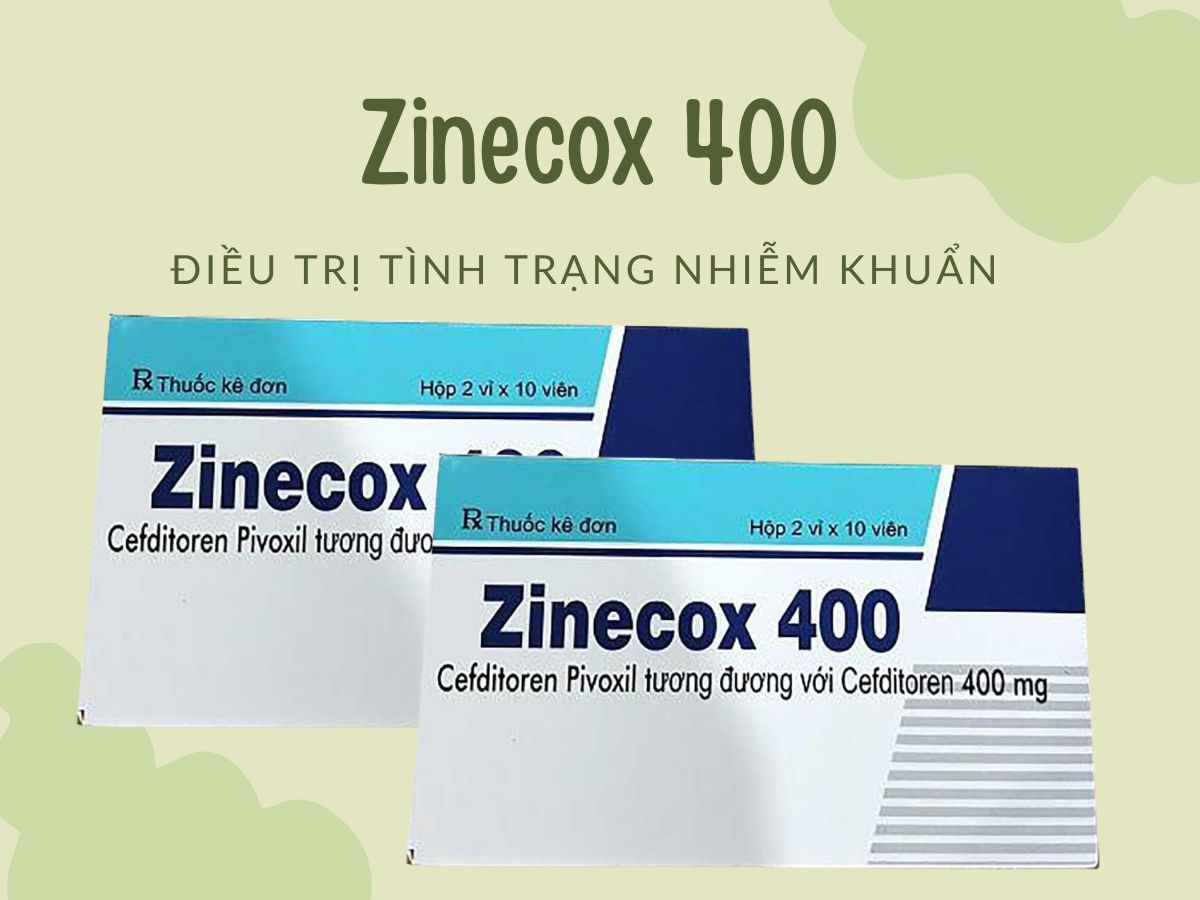 Zinecox 400 điều trị viêm amidan và viêm họng cấp tính