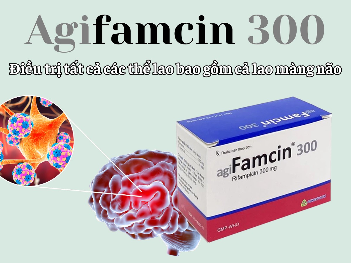 Agifamcin 300 điều trị lao màng não
