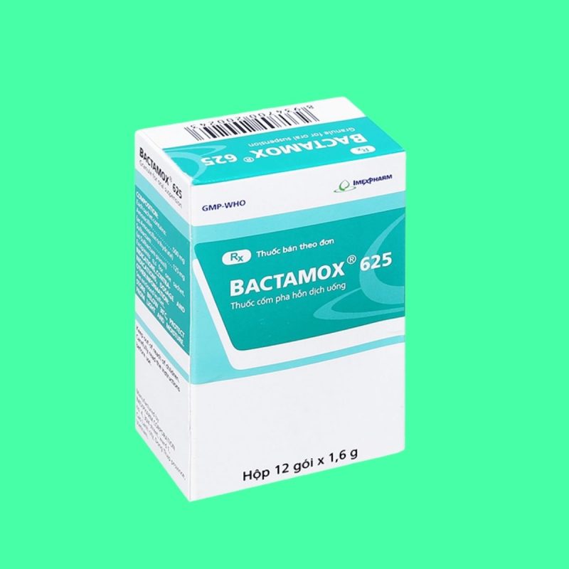 Thuốc Bactamox 625mg điều trị nhiễm khuẩn tai mũi họng, viêm phế quản